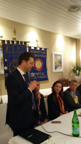 Celebrazione della Costituzione dell'Interact Club di Canosa